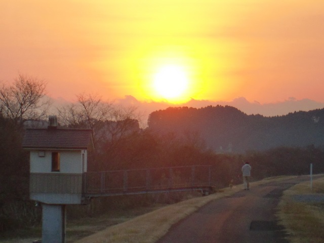 朝日輝く